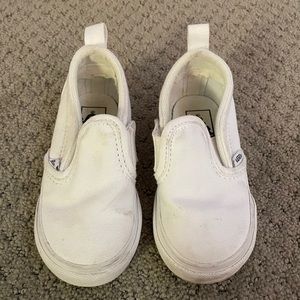 Toddler girls white vans